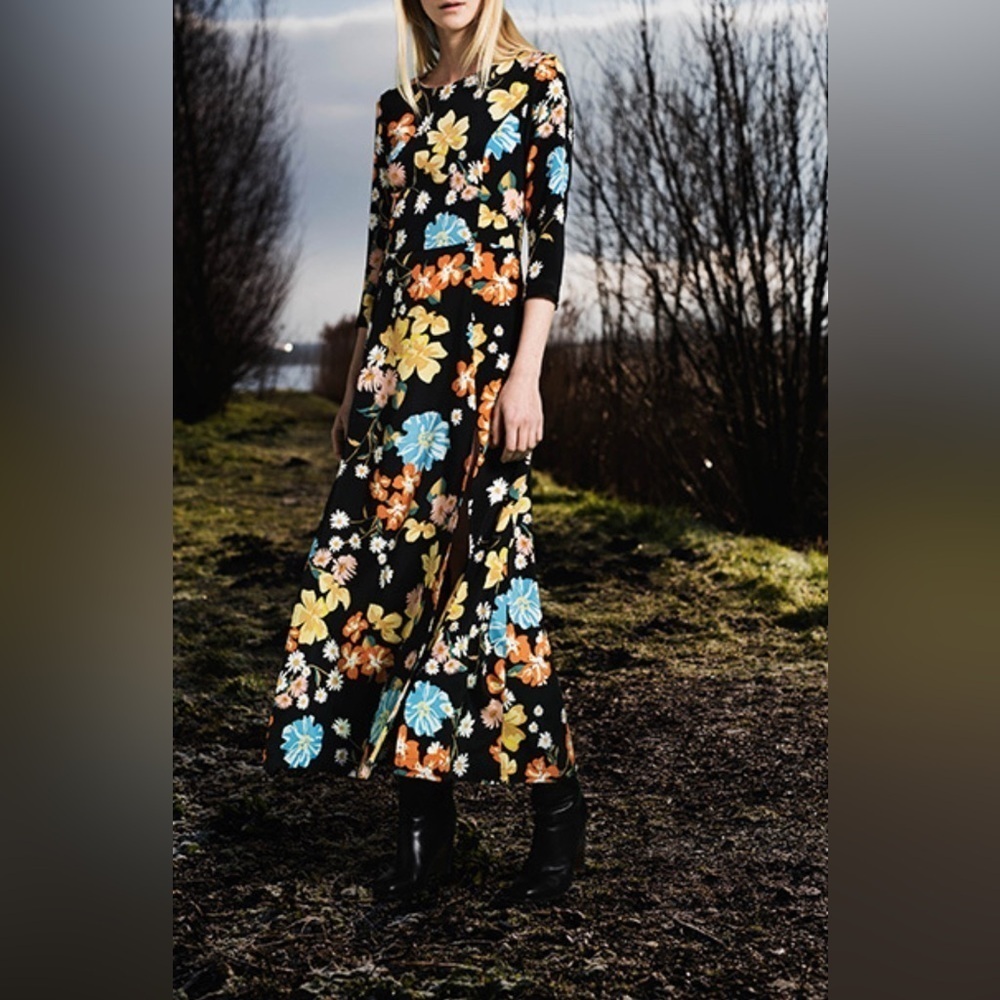 Sea NY silk floral maxi dress 4